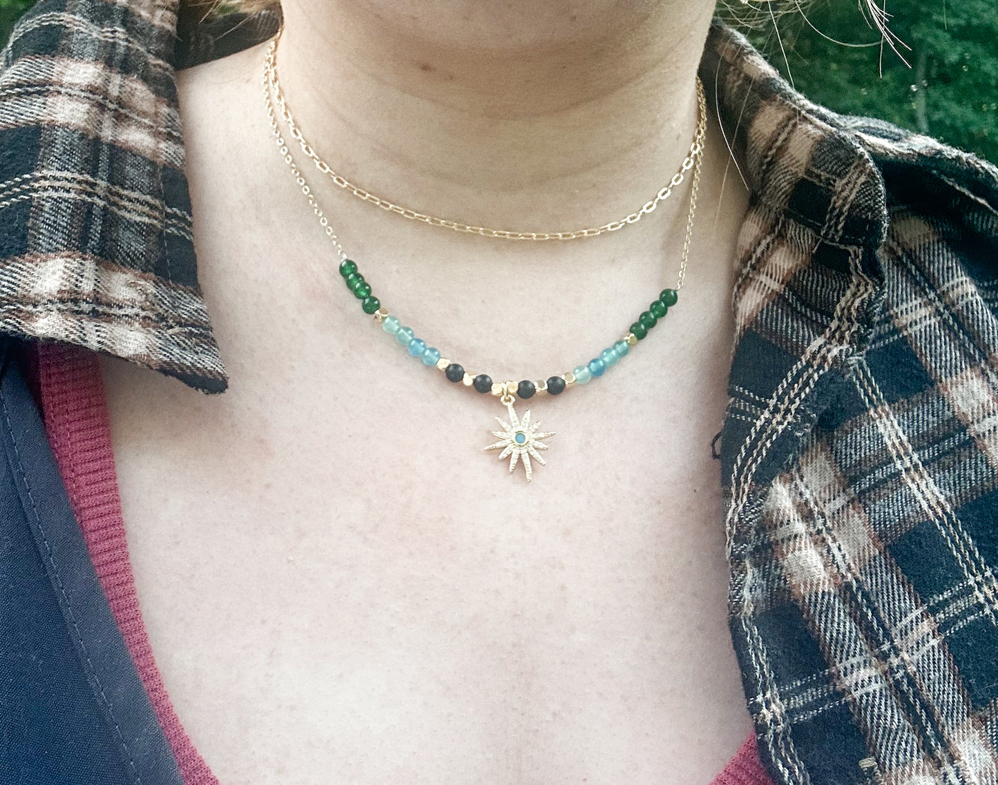 the midnight sun stack GOLD FILLED