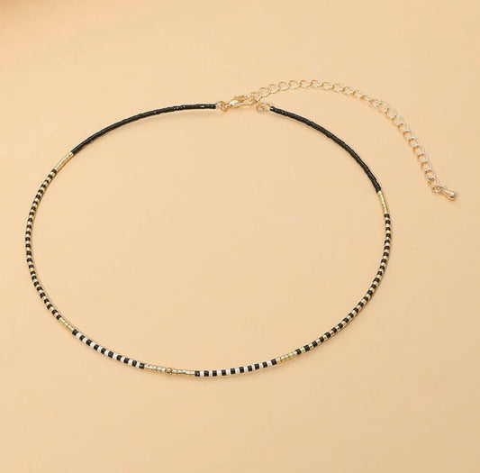 minimalist black choker