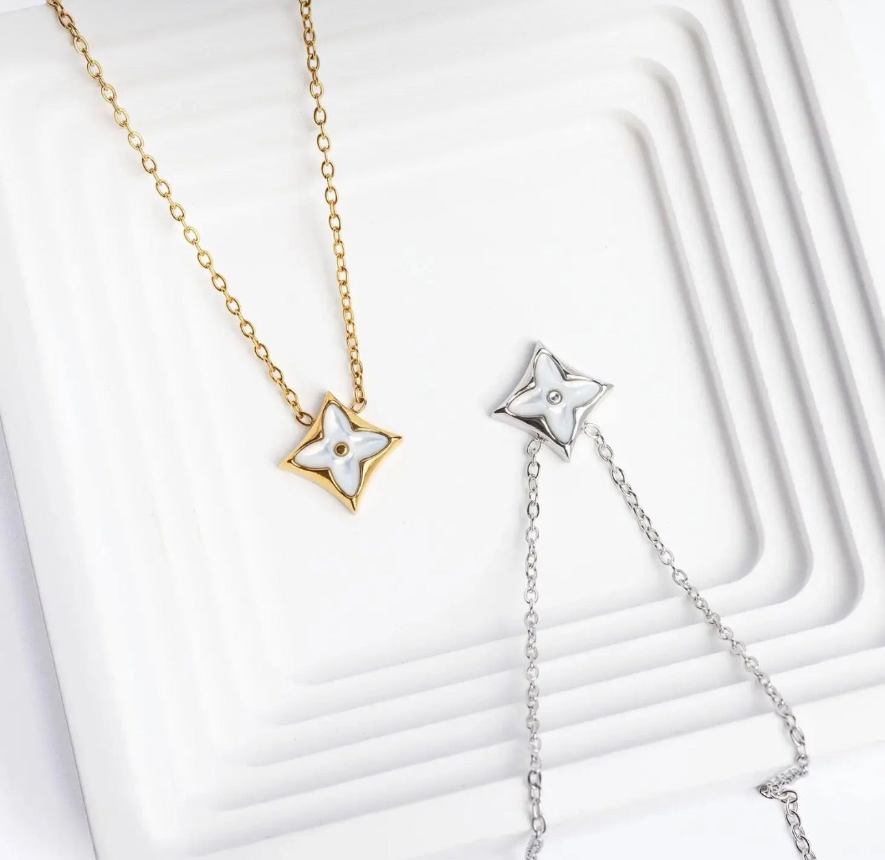 Preorder: Mother of Pearl Star Necklace