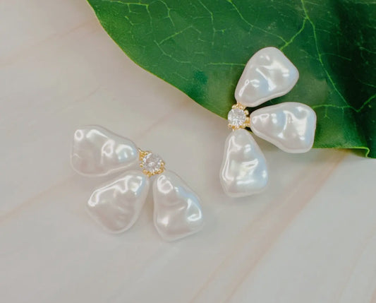 Pearl Petal Studs