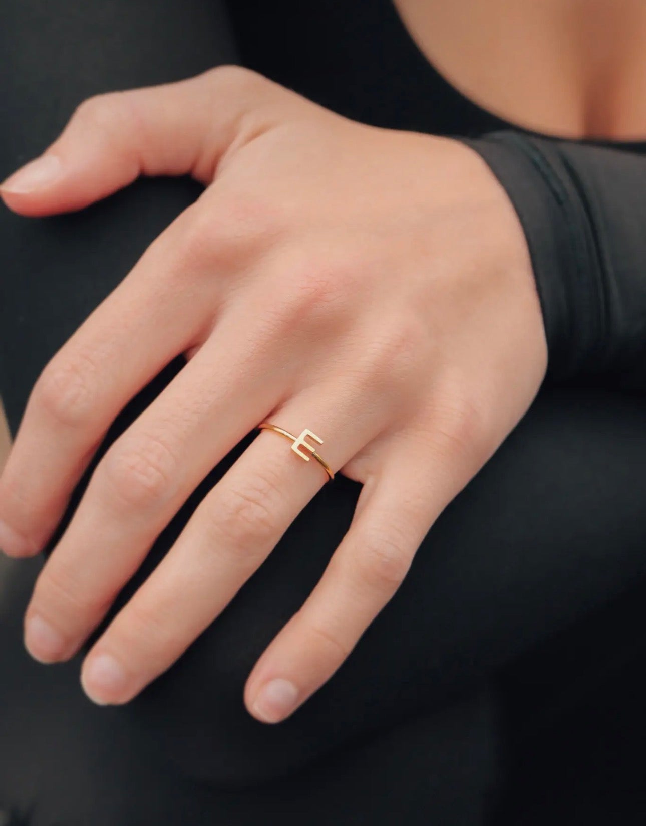 Preorder: silver initial ring