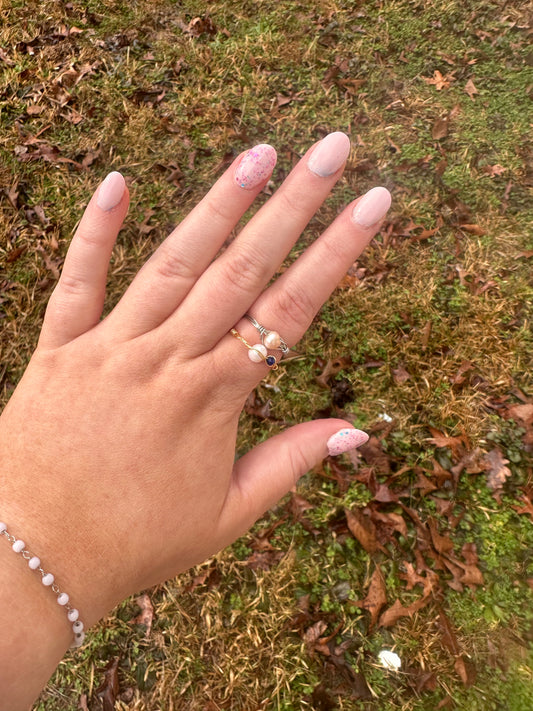 ivory tide- wire rings