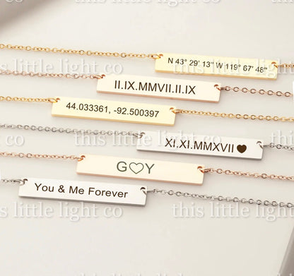 Preorder: Single Bar Jewelry