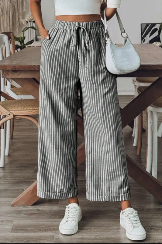 PREORDER: Striped Linen Pants