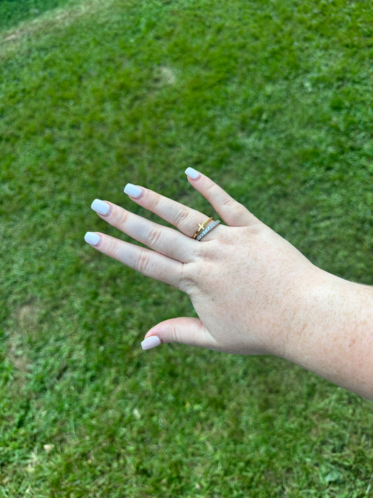 Cross Rings with Bubble Bands