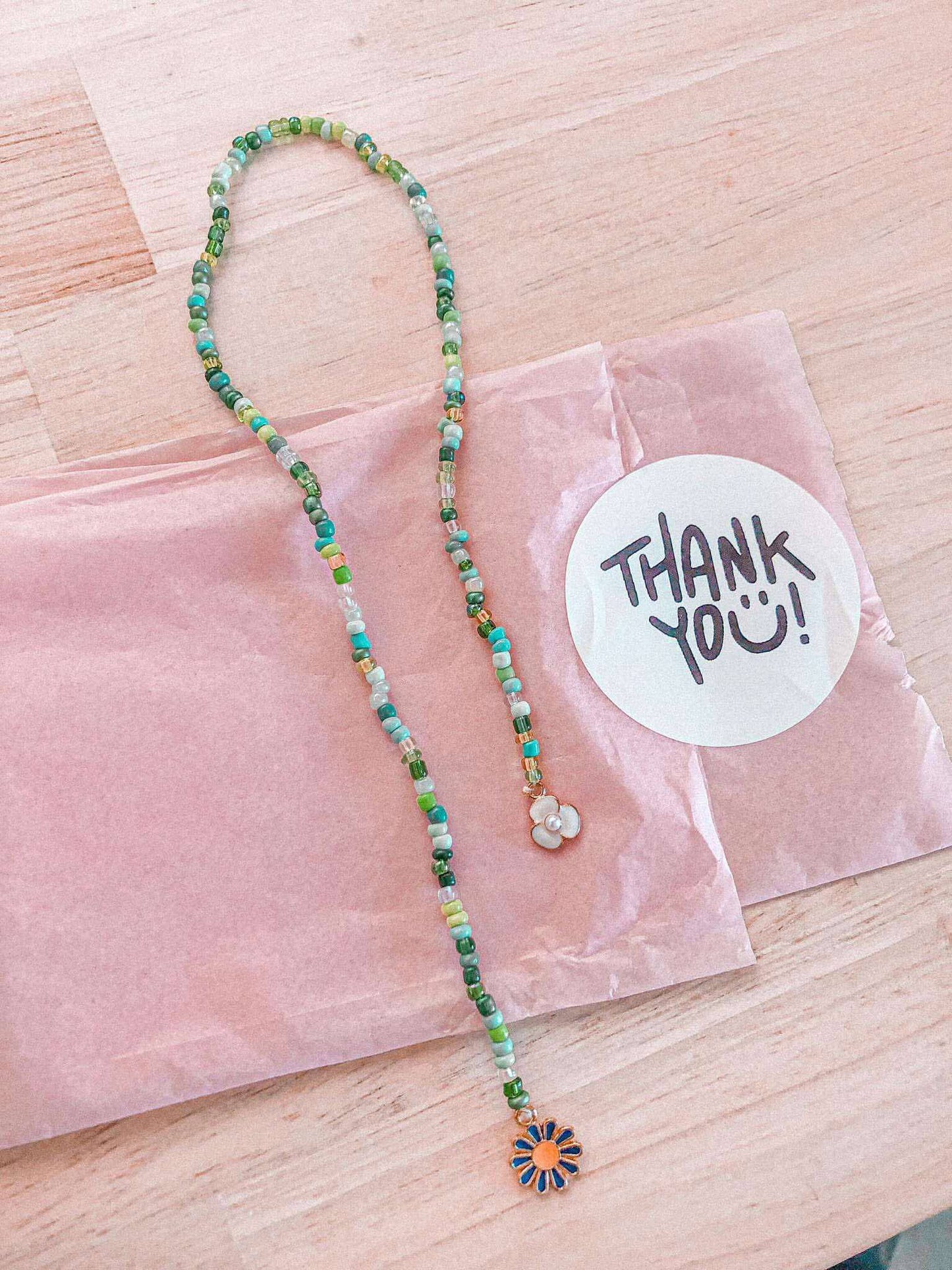 Spring Beaded Bookmark